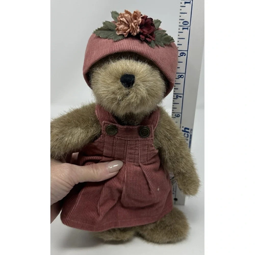Boyds Bears Regan Plush Dillards Exclusive 2000 Pink Corduroy Hat